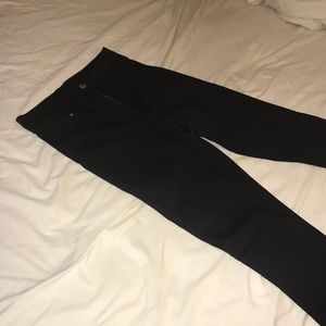 Black high rise skinny jeans